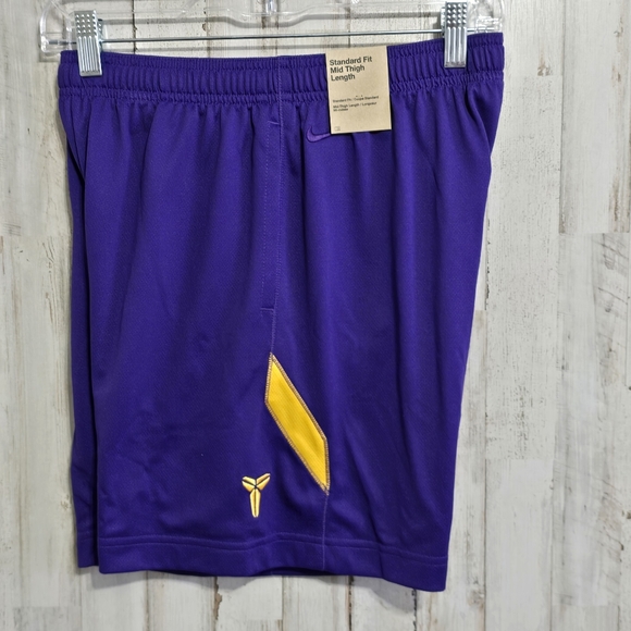 Nike Other - Nike Kobe Bryant Lakers Purple Dri Fit Basketball Shorts Youth Size Large